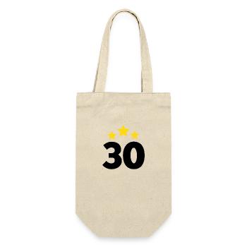 30 ans étoile - cadeau 30e anniversaire - Sac à bouteille - nature - Devant