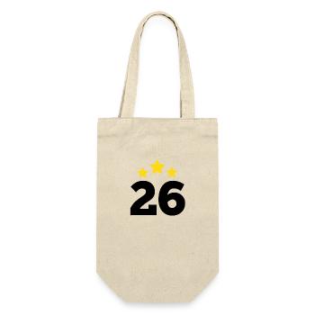 26 Years Star - 26th Anniversary Gift - Gift Bag for Bottles - nature - Front