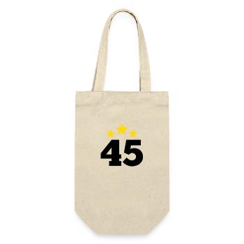 45 Years Star - 45th Anniversary Gift - Gift Bag for Bottles - nature - Front