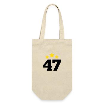47 Years Star - 47th Anniversary Gift - Gift Bag for Bottles - nature - Front