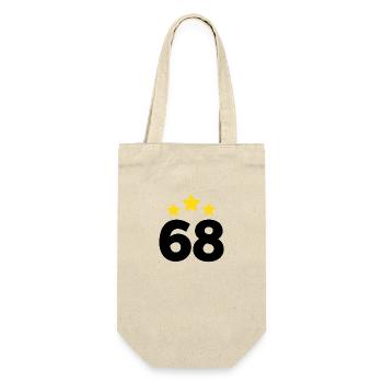 68 Years Star - 68th Anniversary Gift - Gift Bag for Bottles - nature - Front