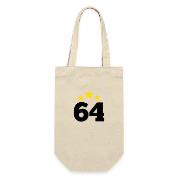64 Years Star - 64th Birthday Gift - Gift Bag for Bottles - nature - Front