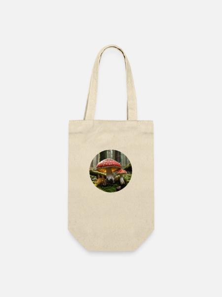 Fliegenpilz - Amanita Muscaria im Wald - Geschenkbeutel für Flaschen - Natur