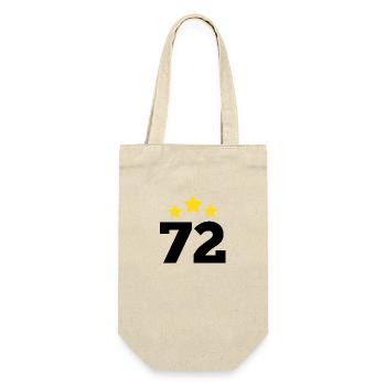 72 Years Star - 72nd Anniversary Gift - Gift Bag for Bottles - nature - Front