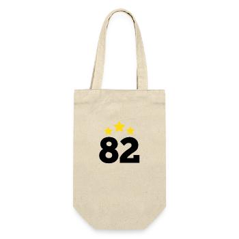 82 ans étoile - cadeau 82e anniversaire - Sac à bouteille - nature - Devant
