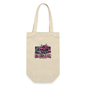 Streetcruiser Truckergirl - Geschenkbeutel für Flaschen - Natur - Vorne