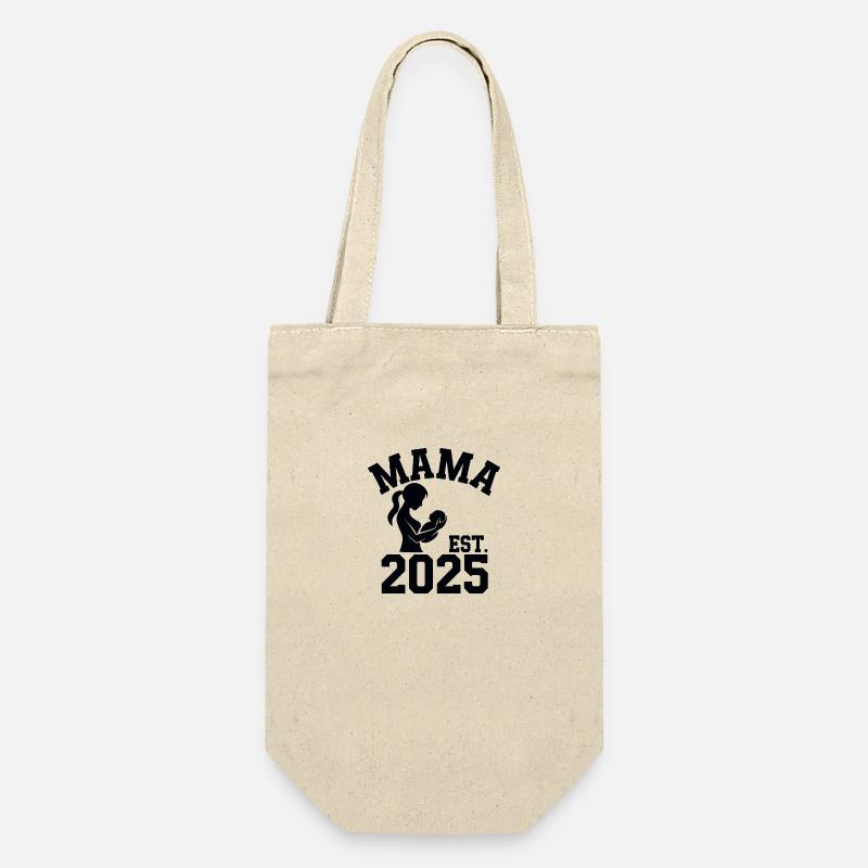 Maman est. 2025 / Nouvelle maman / Enceinte - Sac à bouteille - nature
