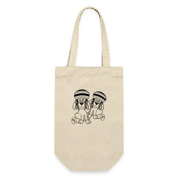 2 Dogs Reggae Dreadlocks Hat Chill Relaxed - Gift Bag for Bottles - nature - Front