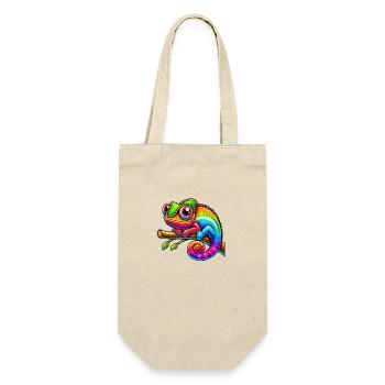Chameleon Comic - Gift Bag for Bottles - nature - Front