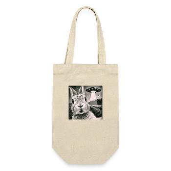 Lusitg Bunny Rabbit UFOs Selfie Alien - Gift Bag for Bottles - nature - Front