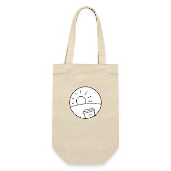 Coffee to go - Geschenkbeutel für Flaschen - Natur - Vorne