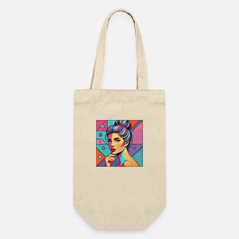Portrait coloré dans le style pop art - Sac à bouteille - nature