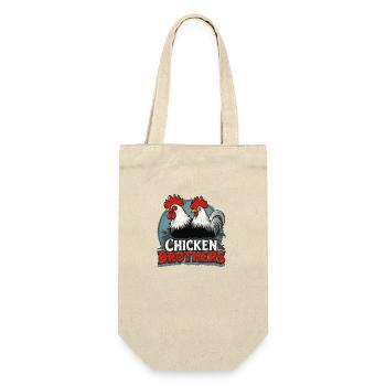 Chicken Brothers 342307 - Gift Bag for Bottles - nature - Front