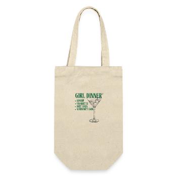Fille Dîner Vert - Sac à bouteille - nature - Devant