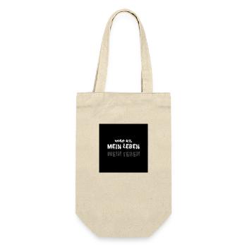Mein Leben - Geschenkbeutel für Flaschen - Natur - Vorne