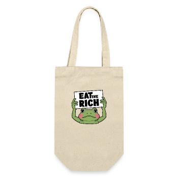 Frog Activist: Eat the Rich - Gift Bag for Bottles - nature - Front