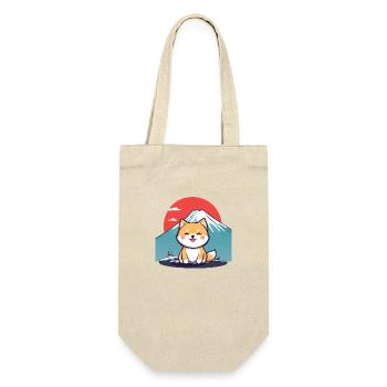 Japanese Dog, Dog lover shirt, Bags, Tank, Stikers - Gift Bag for Bottles - nature - Front