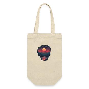 Trou dans un monde pixélisé - Sac à bouteille - nature - Devant