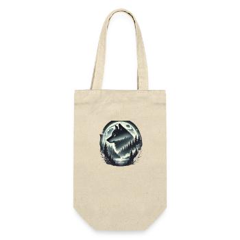 Team Wolf, Wolf Protection, Nature Conservation, Wolf protect - Gift Bag for Bottles - nature - Front