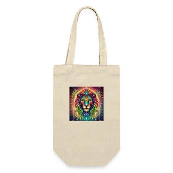 Power Animal LION - Gift Bag for Bottles - nature - Front