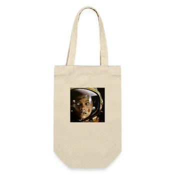 Astro Girl - Träumen jenseits der Sterne - Geschenkbeutel für Flaschen - Natur - Vorne