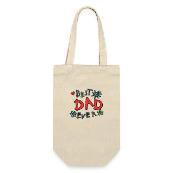Best Dad Ever - Gift Bag for Bottles - nature - Front