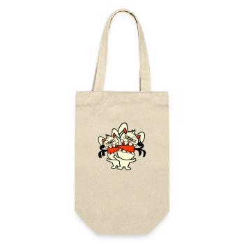 2 Bunnies Monster Friends Eat Carrots Carrots - Gift Bag for Bottles - nature - Front