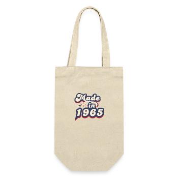 Hergestellt im Jahr 1965 Retro - Geschenkbeutel für Flaschen - Natur - Vorne