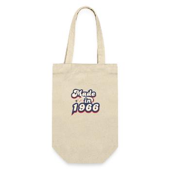 Made in 1966 Retro - Gift Bag for Bottles - nature - Front