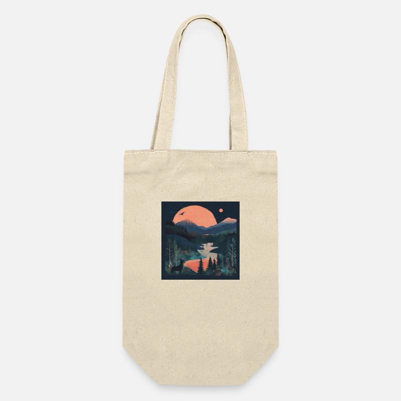 Landscape 2 - Geschenkbeutel für Flaschen - Natur