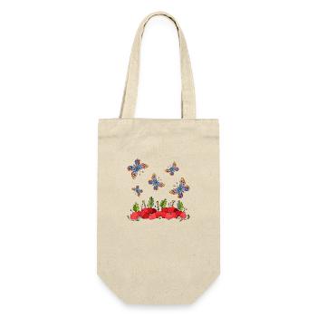 Schmetterlinge - Geschenkbeutel für Flaschen - Natur - Vorne