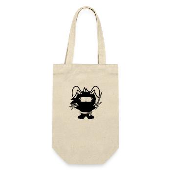 Bunny Ninja Star Fighter Assassin Japonais - Sac à bouteille - nature - Devant