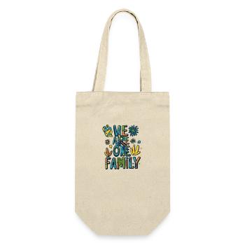 🌈 We Are One Family - T-shirt 🌈 Unité Coloré - Sac à bouteille - nature - Devant