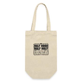 Half hood half holy - Geschenkbeutel für Flaschen - Natur - Vorne