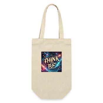 Think and be - Geschenkbeutel für Flaschen - Natur - Vorne