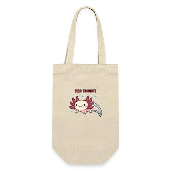 Axolotl - Zero thoughts - Geschenkbeutel für Flaschen - Natur - Vorne