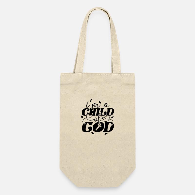 Kind Gottes - Geschenkbeutel für Flaschen - Natur