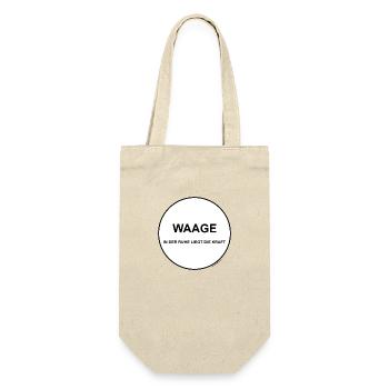 Waage - in der Ruhe liegt die Kraft - Geschenkbeutel für Flaschen - Natur - Vorne