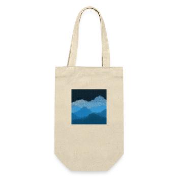 Mountains in the clouds - Gift Bag for Bottles - nature - Front