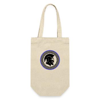 Spartan Helmet Icon - Gift Bag for Bottles - nature - Front