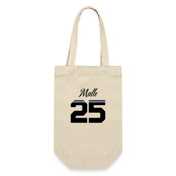 Malle 2025 Trikot - Geschenkbeutel für Flaschen - Natur - Vorne