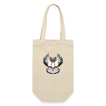 Owl Bird Eagle Owl Night Bird Barn Owl Flying Cool - Gift Bag for Bottles - nature - Front