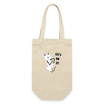 Nekochan Antonio: Let's do it ! - Gift Bag for Bottles - nature - Front