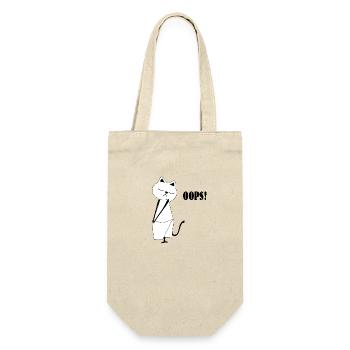 Nekochan Antonio Oops - Gift Bag for Bottles - nature - Front