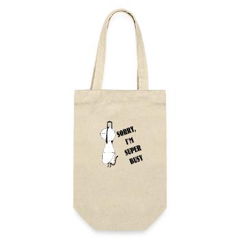 Nekochan Antonio Super busy - Geschenkbeutel für Flaschen - Natur - Vorne