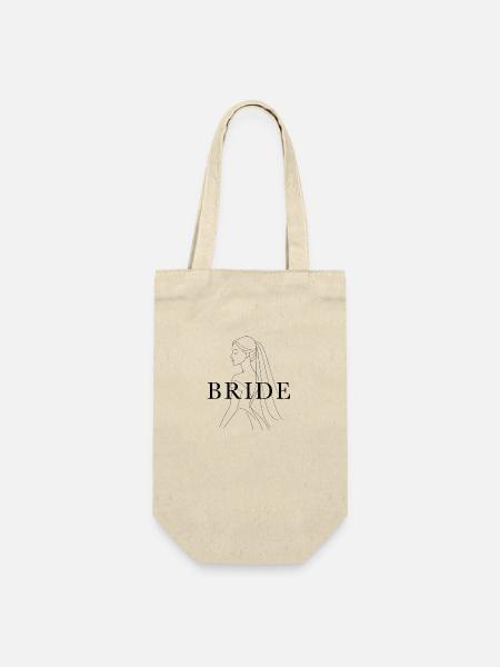 Bride - Geschenkbeutel für Flaschen - Natur