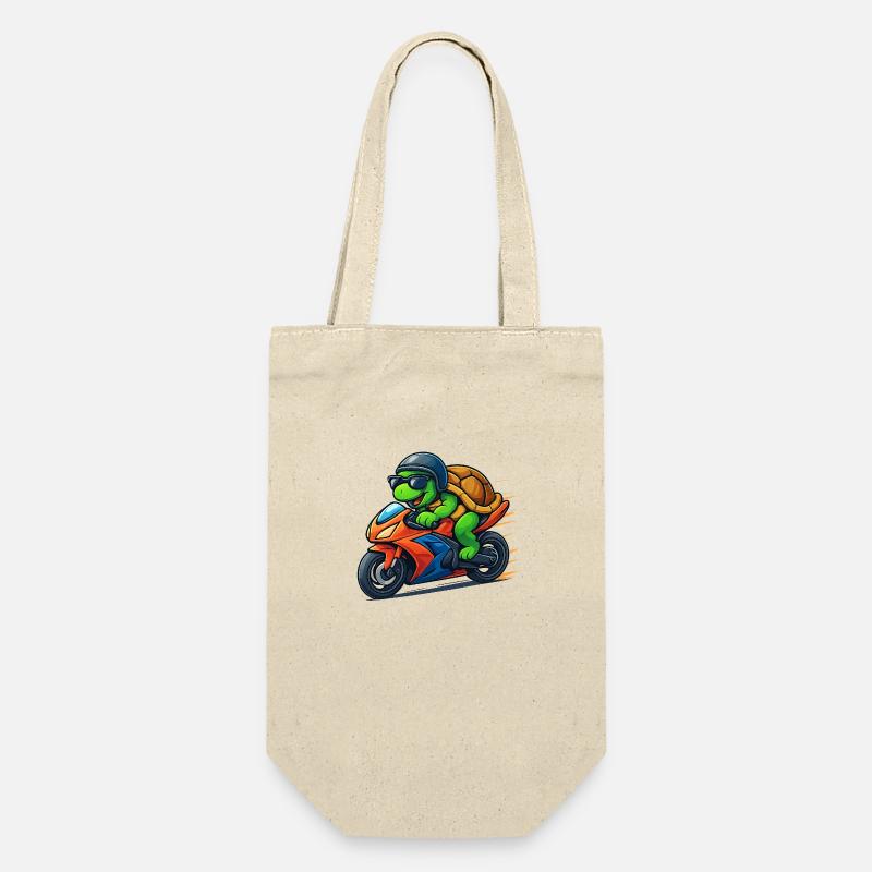 turtle biker - Gift Bag for Bottles - nature