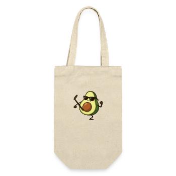 avocado karate - Geschenkbeutel für Flaschen - Natur - Vorne