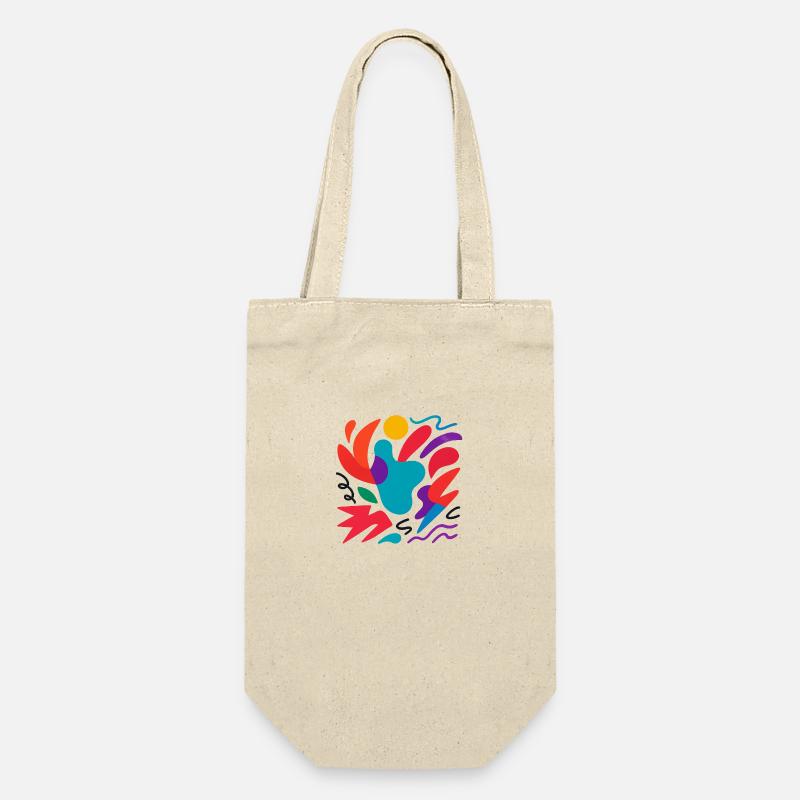 Abstract CLR - Geschenkbeutel für Flaschen - Natur