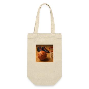 Sports - Basketball, basketball hoop and shoes - Gift Bag for Bottles - nature - Front